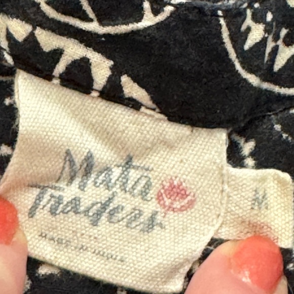 Mata Traders Blue Embroidered Circle Floral Boho Print Fit & Flare Dress Size M - Picture 12 of 12